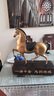 梟庭閣黃銅馬到成功一馬當先招財銅馬擺件工藝品軟裝公司開(kāi)業(yè)喬遷禮物 大號《支持刻字》實(shí)木底座 曬單實(shí)拍圖