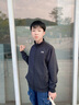 安德瑪（Under Armour）兒童童裝外套秋冬季舒適休閑百搭立領(lǐng)針織運動夾克253313118 黑色 150 曬單實拍圖