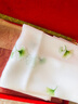吳蠶里（WUCANLI）蘇繡絲巾送禮真絲手工雙面繡花桑蠶絲圍巾女蘇州絲綢刺繡披肩外搭 白底綠花 180CM*80CM 曬單實拍圖