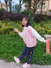 Viciusss丸社童裝女童褲子卡通休閑褲個性運(yùn)動褲兒童寬松透氣衛(wèi)褲長褲洋氣 藏青 140 曬單實(shí)拍圖