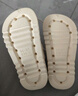 名創(chuàng)優(yōu)品（MINISO）洞洞鞋男女夏季外穿涼鞋防滑厚底踩屎感包頭涼拖鞋 卡其+海洋星星 曬單實拍圖