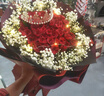 瑣拉鮮花速遞玫瑰花束求婚生日禮物送女友全國同城花店配送 52朵紅玫瑰花束—吾愛 曬單實拍圖