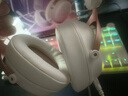 iKF V11 Pro7.1四模游戲耳機藍牙無線頭戴式7.1環(huán)繞音效有線電競專用無畏契約fps聽聲辨位三角洲 粉白 曬單實拍圖
