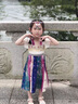 G.DUCKKIDS小黃鴨童裝女童連衣裙夏季云南少數(shù)民族風(fēng)傣族服裝國(guó)風(fēng)兒童裙子 裙子+配飾 120 尺碼5~6歲【110-120cm】 曬單實(shí)拍圖