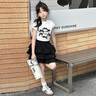 兜兜王國女童夏裝短袖套裝兒童女孩夏裝2025新款中大童兩件套裙子t恤童裝 圖片色 【短袖+裙子】 160 【建議身高150cm-160cm】 曬單實拍圖