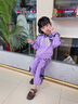 G.DUCKKIDS童裝庫洛米衣服女童套裝春秋季兒童服裝中小童秋長袖運動裝小女孩 紫色 100 建議90-100cm3-4歲cm 曬單實拍圖