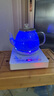 益茶福全自動上水電熱水壺茶臺燒水壺飲水燒水一體機(jī)玻璃底部上水單壺茶幾煮茶壺保溫泡茶壺開水壺煲水壺 1L 藍(lán)光玻璃壺ZC-S516套裝 曬單實(shí)拍圖