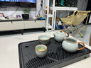 京東京造 茶具整套 功夫茶具套裝帶茶盤茶壺茶杯 天青汝窯西施壺 16件 曬單實(shí)拍圖