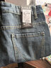 柏銘臣牛仔褲男士秋冬辛苦復古懷舊寬松直筒闊腿休閑潮流痞帥百搭褲子男 藍色 L【建議100-120斤】 曬單實(shí)拍圖