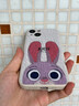 迪士尼（Disney）瘋狂動(dòng)物城蘋(píng)果手機殼magsafe磁吸充電朱迪尼克情侶新款硅膠適用男女款全包防摔保護套 迪士尼【磁吸砂粉色】朱迪兔子-MF10502 iPhone16Plus 曬單實(shí)拍圖