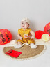 G. DUCKKIDS嬰兒衣服國(guó)風(fēng)連體衣夏季天裝滿月男寶寶外出百天日宴周歲抓周禮服 金黃 66cm 66 曬單實(shí)拍圖