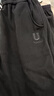 初語(yǔ)衛(wèi)褲女冬加絨加厚2024新款寬松顯瘦哈倫褲束腳褲慕斯絨休閑褲 黑色 S 曬單實(shí)拍圖