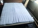 名創(chuàng  )優(yōu)品全棉新疆棉花床墊遮蓋物 床褥墊子宿舍單雙人床海綿墊軟墊 冰點(diǎn)藍【厚約9cm】 150cm*200cm 曬單實(shí)拍圖