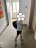 安踏兒童套裝男童裝2025夏季休閑速干透氣短T短褲兩件裝五分褲T恤短袖 冰涼藍/基礎黑7720-2 130 cm 曬單實(shí)拍圖