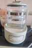 摩飛電器（Morphyrichards）電熱水壺全玻璃恒溫壺家用熱水壺?zé)畨仞B(yǎng)生煮茶壺多段控溫電水壺極速風(fēng)冷沖奶泡奶機(jī)MR5602 1.2L 椰奶白 曬單實(shí)拍圖