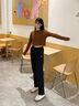 波司登反季羽絨褲男女可穿百搭保暖舒適休閑外穿褲 曬單實拍圖
