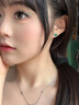 MITHAOL KUSC心鏈光年耳釘女款 輕奢小眾高級感愛心耳飾合成寶石祖母綠 心鏈光年耳釘 情人節(jié)紀念日生日禮物禮盒套裝 曬單實拍圖