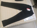 皮爾卡丹（pierre cardin）冰絲哈倫褲女夏季薄款韓版寬松黑色九分休閑褲高腰顯瘦蘿卜褲 黑色 M 建議-115斤 曬單實拍圖