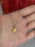 FUSSEM999足金不聽不言金觀音黃金吊墜女款 金佛項鏈本命佛純金菩薩掛墜 不聽不言吊墜【配18K金 O字鏈0.5g】 曬單實拍圖
