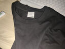 FHHUABD四針雙線(xiàn)400g重磅厚實(shí)不透純棉短袖百搭T恤男女美式寬松純色半袖 短袖【黑400g】重磅高端索納 XL 曬單實(shí)拍圖