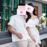 MAYBEYOND新中式潮牌短袖襯衫男女夏季提花中國(guó)風(fēng)設(shè)計(jì)感上衣外套MC01杏L 曬單實(shí)拍圖