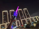 玩具先生炫酷光劍可伸縮激光劍大寶發(fā)光變形玩具刀男孩生日六一兒童節(jié)禮物 雷鳴權(quán)杖【冰紫色】 24變色 星球大戰(zhàn)激光劍二合一61送小朋友 曬單實(shí)拍圖