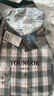 雅戈爾（YOUNGOR）長(cháng)袖襯衫男格紋絨面含毛混紡面料經(jīng)典時(shí)尚手感細膩 綠色 43 曬單實(shí)拍圖