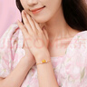 潮宏基足金黃金手鏈女七夕禮物定價 蠟筆小新 SCG30005565 小白 曬單實(shí)拍圖