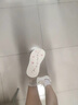 回力君白色厚底帆布鞋女2025夏季透氣休閑圓頭小眾薄款新款配裙子小白鞋 米白色 36 曬單實(shí)拍圖