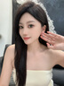 HKHL 925銀天然托帕石耳環(huán)女水滴耳墜耳釘高級感生日紀念日禮物送女友 水滴托帕石耳墜一對【證書(shū)+輕奢禮盒】 曬單實(shí)拍圖