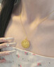 老鳳祥S925銀純銀項(xiàng)鏈女八寶羅盤(pán)吊墜生日紀(jì)念日情人節(jié)禮物送女友老婆 【品牌禮盒】代寫(xiě)賀卡 曬單實(shí)拍圖