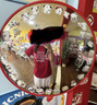 FDR官方店 珍珠美式運(yùn)動(dòng)短袖t恤男女夏季重磅情侶裝寬松上衣體恤 紅色 L 曬單實(shí)拍圖