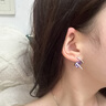 伊燦高級(jí)感夢(mèng)幻紫水晶鋯石耳釘女銀針2025年新款爆款時(shí)尚耳環(huán)百搭耳飾 夢(mèng)幻紫水晶鋯石耳墜 曬單實(shí)拍圖