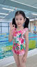女童泳衣2026新款大童夏季洋氣多巴胺泳裝12歲兒童女孩連體游泳衣 花朵泳衣 150 【帶胸墊】 曬單實(shí)拍圖