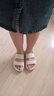 優(yōu)調(diào)女夏季厚底涼鞋軟底大碼拖鞋運(yùn)動外穿踩屎感平底防滑沙灘鞋海邊 蒸汽白(柔軟舒適，不磨腳跟) 37 曬單實(shí)拍圖