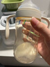 bebebus鉆光奶瓶3-6個月300ml新生兒寶寶ppsu偏心仿母乳防脹氣防嗆奶瓶 曬單實拍圖