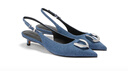 CHARLES&KEITH馬蹄扣Gabine矮跟涼鞋女七夕禮物SL1-61900013 Blue藍(lán)色 39 曬單實(shí)拍圖