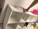 立太（LEADTEK）實木書架落地書柜格子柜矮柜置物架兒童收納儲物矮柜子靠墻展示柜 【加厚15mm】12格180x30x60暖白 曬單實拍圖