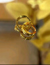 中國黃金（CHINA GOLD）滿天星耳環(huán)女5G車花耳扣足金爆閃耳飾小耳圈情人節(jié)生日禮物送女友 【今/次日達】A款滿天星耳扣【一對】約1.7g 曬單實拍圖