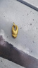 歐客欣（AUKEWIN）鑰匙扣文創(chuàng)禮品金屬螃蟹鉗手里有錢鑰匙扣掛件美好祝福寓意小禮品 手里有錢越轉(zhuǎn)越有鑰匙扣 1個(gè) 曬單實(shí)拍圖