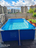汀白大型游泳池家用兒童加厚戶(hù)外支架泳池超大別墅水池小孩戲水池 5.5m*2.7m*1.22m高+禮包梯子+過(guò)濾泵 曬單實(shí)拍圖