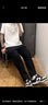 7家優(yōu)品冰絲休閑褲男士春夏季款美式高街垂感西裝褲寬松直筒闊腿長褲子男 SBXS-C955黑色 XL 曬單實拍圖