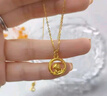 中國黃金（CHINA GOLD）黃金手鏈女士足金生肖蛇吊墜蛇年本命年七夕情人節禮物送女友老婆 足金生肖蛇吊墜約0.3g*配銀鏈 曬單實(shí)拍圖