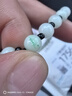 翡翠珠鏈天l然a貨玉石項鏈繩三彩玉墜圓珠緬甸玉色玉佩 翡翠色6mm珠鏈) 周長(cháng)70cm 曬單實(shí)拍圖
