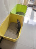 貓砂盆超大號防外濺貓廁所特大防臭幼貓開(kāi)放式貓砂盆子巨大貓屎盆 升級款【70CM巨無(wú)霸黃色】50斤內 曬單實(shí)拍圖