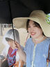 微光里 沙灘草帽女夏季海邊度假大帽檐遮陽太陽帽子大沿春秋出游漁夫帽 米色16cm帽檐 均碼 曬單實(shí)拍圖