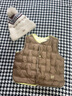 高梵兒童羽絨服黑金5.0鵝絨服男女童寶寶保暖輕薄羽絨馬甲可收納內膽 YT橡木棕 90 (充絨量18g) 曬單實拍圖