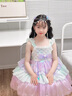 G.DUCKKIDS小黃鴨童裝洛麗塔公主裙女童裙子夏季兒童禮服女孩美人魚網(wǎng)紗蓬蓬 裙子帶拖尾 120 尺碼5~6歲【110-120cm】cm 曬單實(shí)拍圖