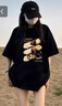 回力（Warrior）純棉短袖T恤女2025夏季潮流設計感小眾寬松百搭運動透氣休閑上衣 曬單實拍圖