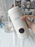 JIEXG德國便攜式電熱杯燒水壺插電智能養(yǎng)生杯燒水杯多功能恒溫保溫水杯 0.6L 杏色燒水杯316內(nèi)膽 600ML 曬單實拍圖